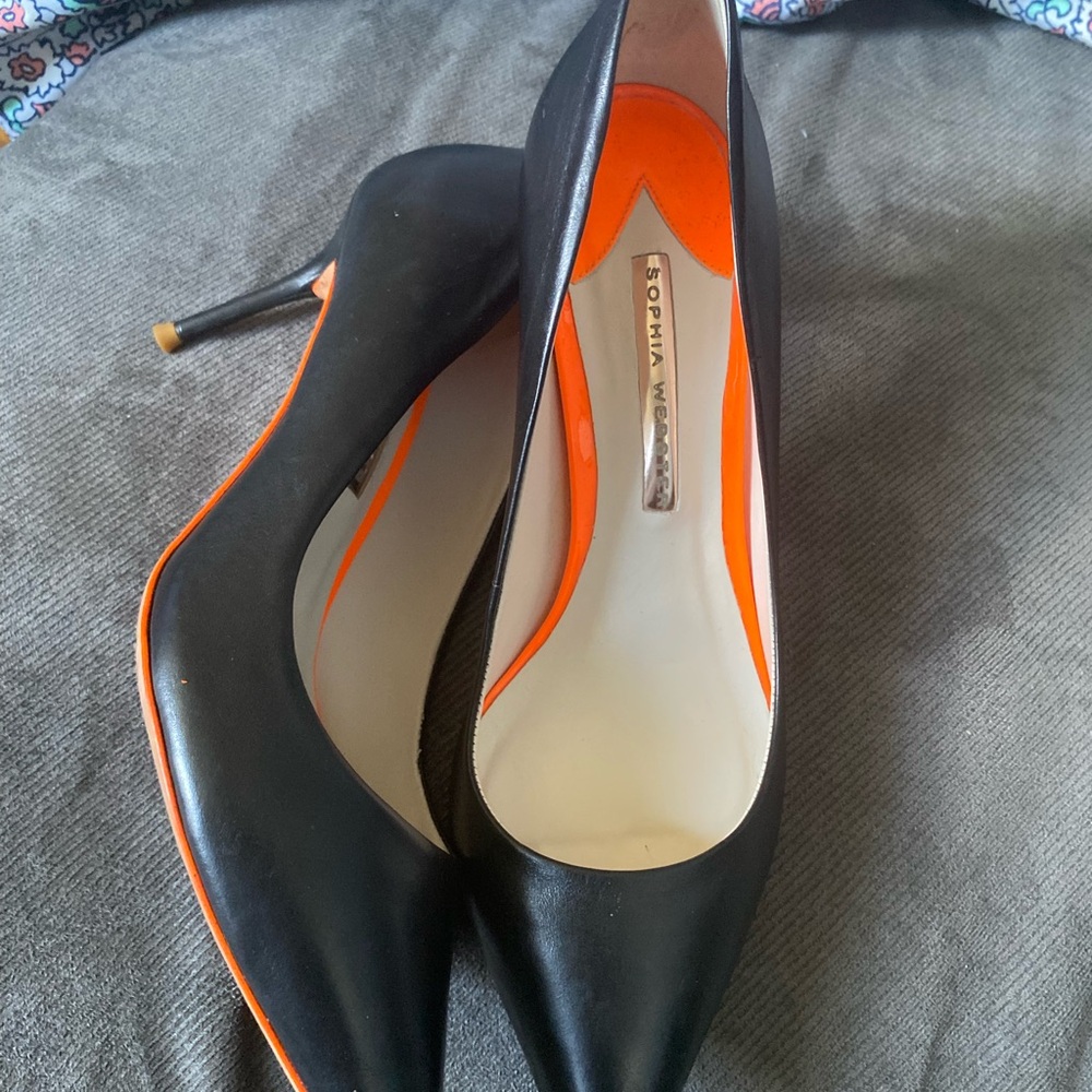 Sophia Webster Black and Orange Stiletto Heels size 39